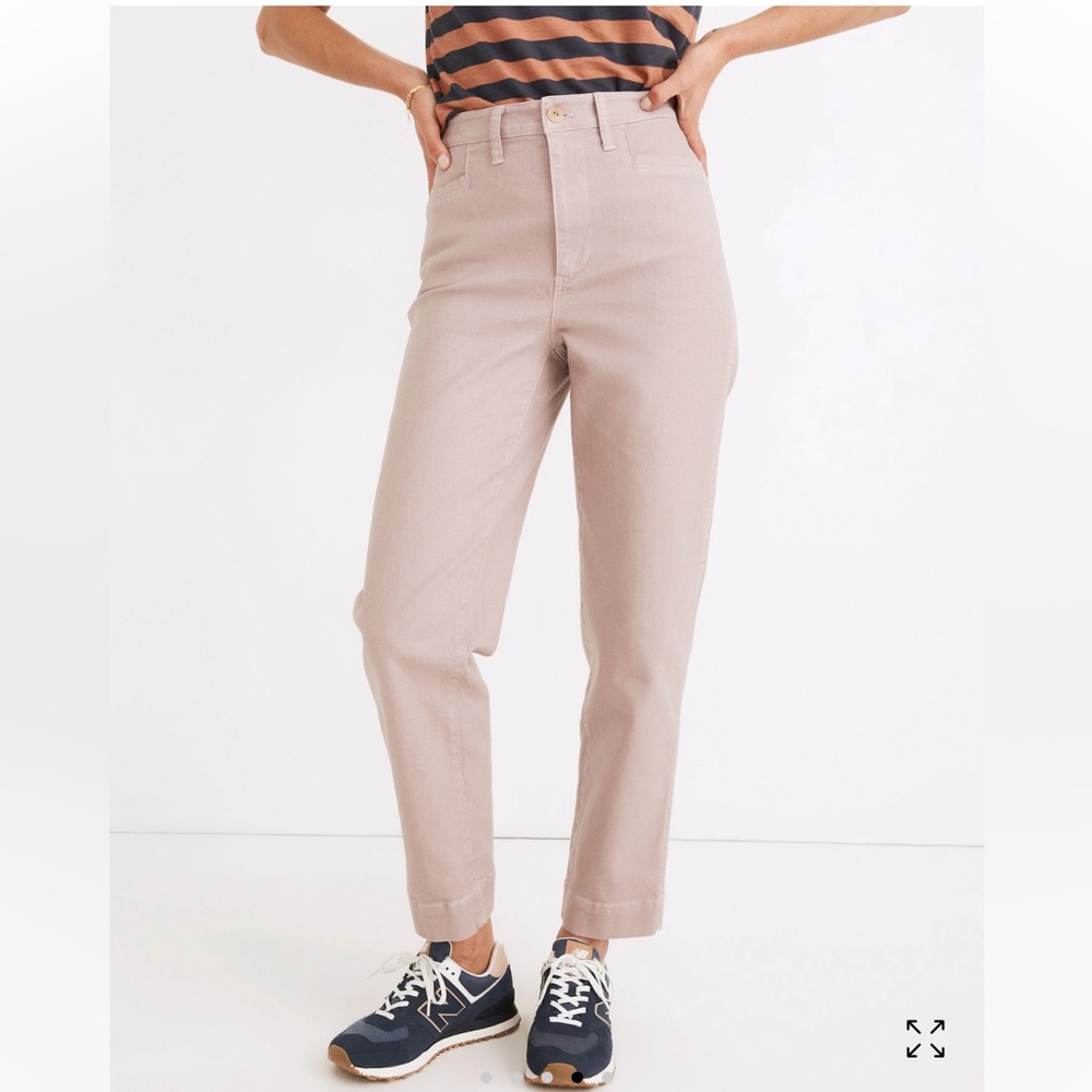 Women’s Madewell Slim Emmett Tapered Pants in Vintage Petal